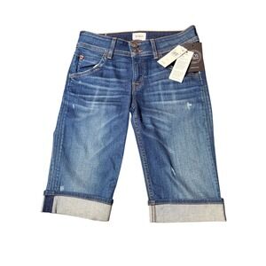 Vintage Y2K Hudson Palerme Bermuda Shorts Cuffed 2000s McBling Designer 27‎